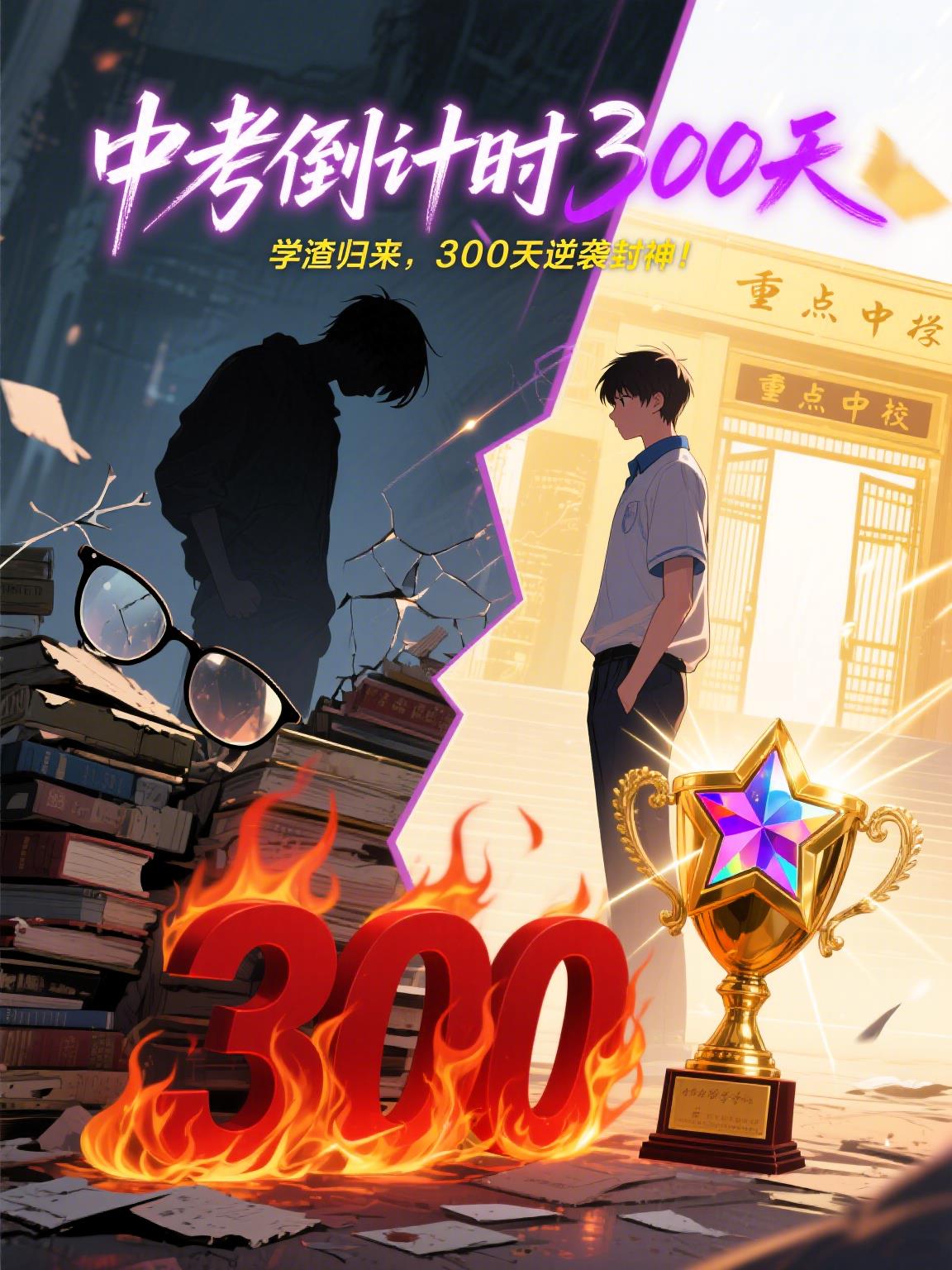 中考倒计时300天